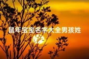 鼠年宝宝名字大全男孩姓许、许姓男孩名字大全属鼠