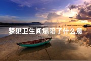 梦见卫生间塌陷了什么意思(梦到卫生间漏水还塌陷怎么回事)