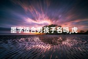 墨字适合男孩子名吗,虎气冲天，墨韵盎然——虎男宝宝墨字取名新风尚