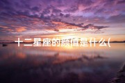 十二星座的颜值是什么(12星座颜值排名)