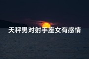 天秤男对射手座女有感情吗