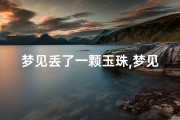 梦见丢了一颗玉珠,梦见玉坠丢了是什么意思
