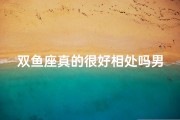 双鱼座真的很好相处吗男生
