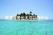 双子座男长大可以做什么工作(双子座男孩长发造型可行吗？)