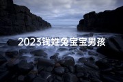 2023钱姓兔宝宝男孩名字