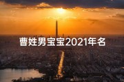 曹姓男宝宝2021年名字