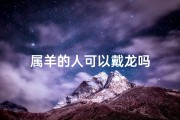 属羊的人可以戴龙吗
