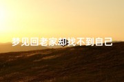 梦见回老家却找不到自己的家—梦见回老家却找不到自己的家什么意思