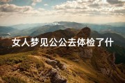女人梦见公公去体检了什么预兆-梦见公公很健康