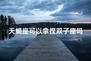 天蝎座可以拿捏双子座吗
