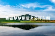 我做梦梦见我老公开车翻车了-梦见自己的老公开车翻车了