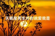 天蝎座男生对你说爱我是真的吗_天蝎座男说我爱你啥意思