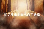 梦见头出血脚出血了啥意思—梦见自己头和脚出血怎么回事