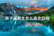 双子座男生怎么追念旧吗