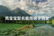 鸡宝宝取名能用锦字吗女孩-用锦字取名好不好