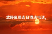 武陟良辰吉日酒店电话,武陟良辰吉日酒店电话地址