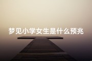 梦见小学女生是什么预兆-突然梦见小学的女同学