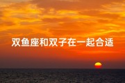 双鱼座和双子在一起合适吗;双鱼双子能否携手长久？