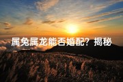 属兔属龙能否婚配？揭秘生肖婚配奥秘