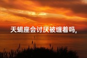 天蝎座会讨厌被缠着吗,天蝎座会讨厌前任找他吗