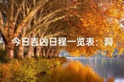 今日吉凶日程一览表：洞察运势，趋吉避凶