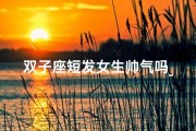 双子座短发女生帅气吗_双子座女生剪什么发型好看