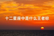 十二星座中是什么王者称号(星座中的四大天王)