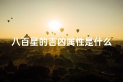八百星的吉凶属性是什么—八百星入中宫