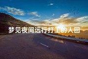 梦见夜间远行打工的人回家,梦见夜间远行打工的人回家什么意思