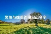 吴姓与姓董的宝宝起名字
