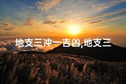 地支三冲一吉凶,地支三冲一吉凶：揭秘运势起伏之谜