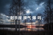 射手座 脾气 爆 吗、射手座脾气：火爆如火山，你能承受吗？