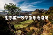 射手座一吵架就想逃避吗,射手座一吵架就想逃避吗男生