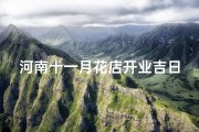 河南十一月花店开业吉日_河南十一月花店开业吉日，喜庆绽放
