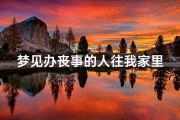 梦见办丧事的人往我家里扔麦子、梦见看到丧葬用品摆在自己家