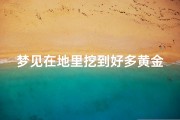梦见在地里挖到好多黄金什么预兆-梦见自己在土里挖了很多黄金