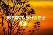 天秤座可以当什么职业-天秤座女生会计职业多吗？职业选择揭秘