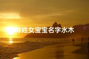 韩姓女宝宝名字水木