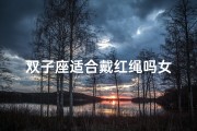 双子座适合戴红绳吗女