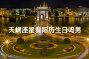 天蝎座是看阳历生日吗男生