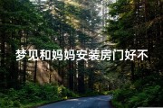 梦见和妈妈安装房门好不好;梦见和妈妈装修房子