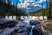 天蝎座：孤独终老，宿命还是选择？