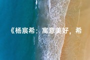 《杨宸希：寓意美好，希冀未来之星》