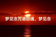 梦见念咒语回魂、梦见念咒是什么意思