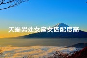 天蝎男处女座女匹配度高吗,天蝎男与处女座女匹配度高吗？揭秘神秘组合