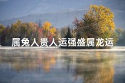 属兔人贵人运强盛属龙运势