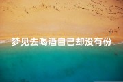 梦见去喝酒自己却没有份—梦见喝酒自己没喝