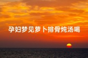 孕妇梦见萝卜排骨炖汤喝,孕妇梦见萝卜排骨炖汤喝好不好