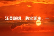 汪吴联姻，萌宝诞生：一对姓氏搭配的甜蜜名字诞生记