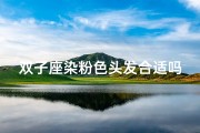 双子座染粉色头发合适吗？揭秘粉色发色的魅力